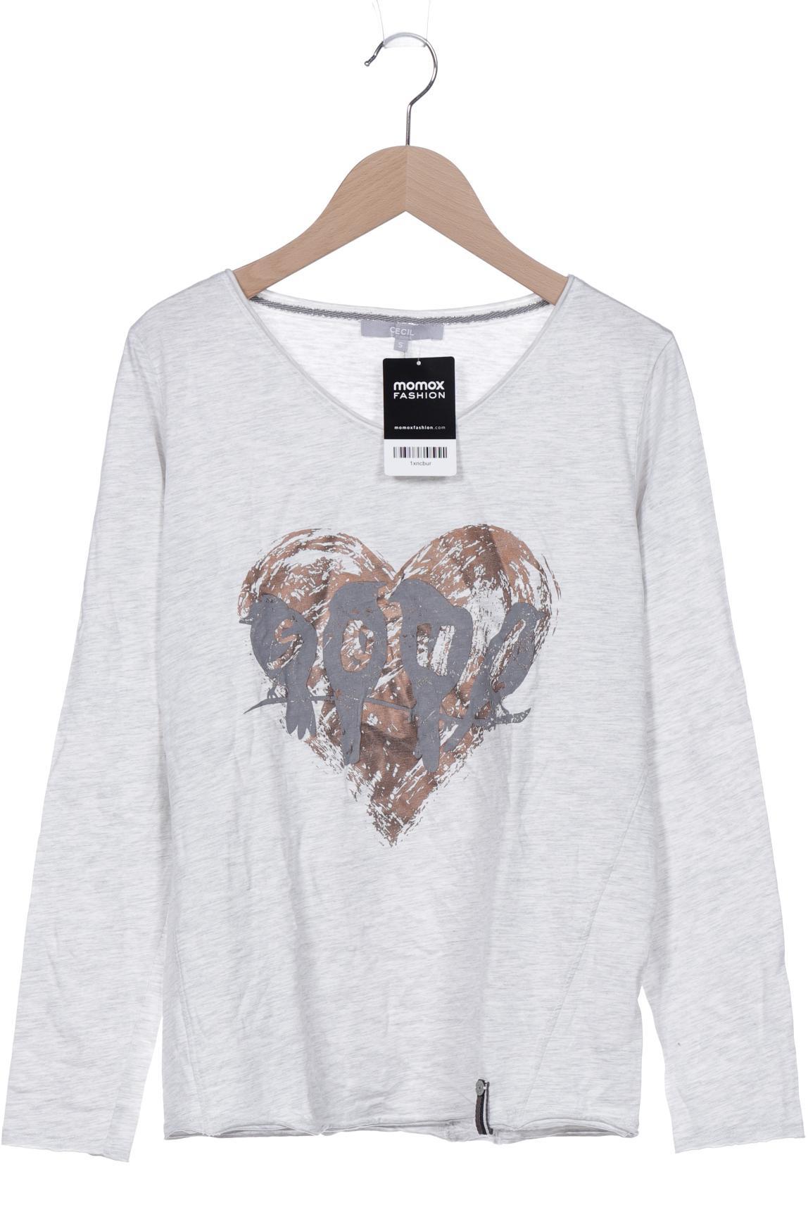 

Cecil Damen Langarmshirt, grau, Gr. 36