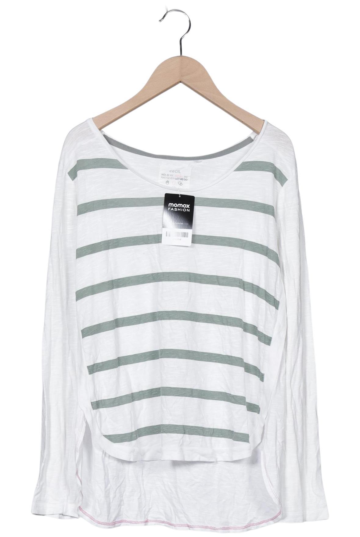 

Cecil Damen Langarmshirt, weiß, Gr. 36