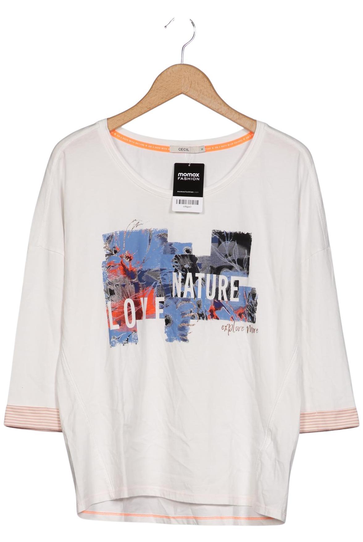 

Cecil Damen Langarmshirt, weiß, Gr. 38