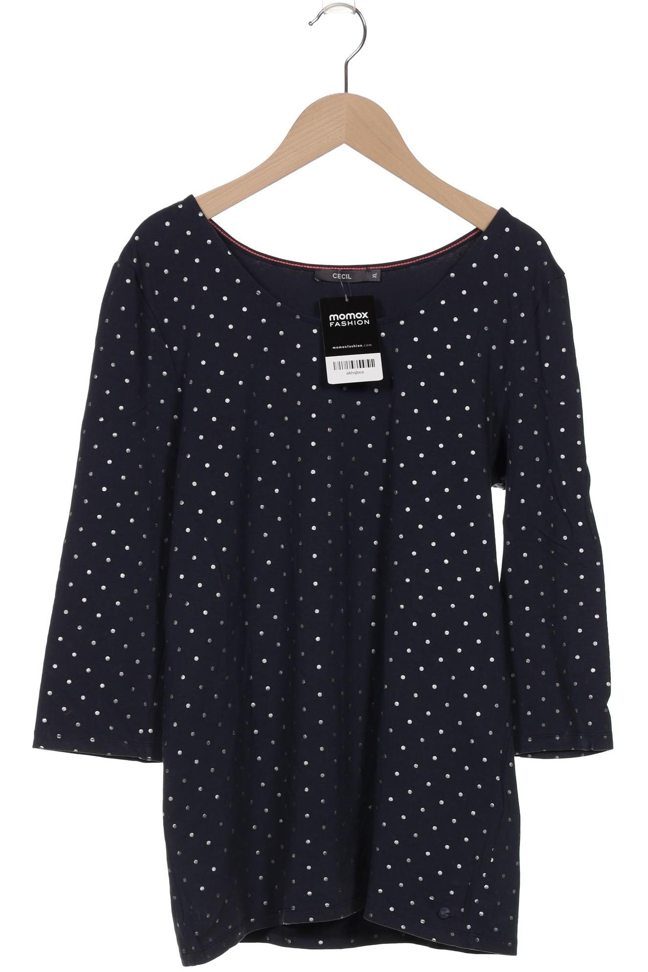 

Cecil Damen Langarmshirt, marineblau, Gr. 44