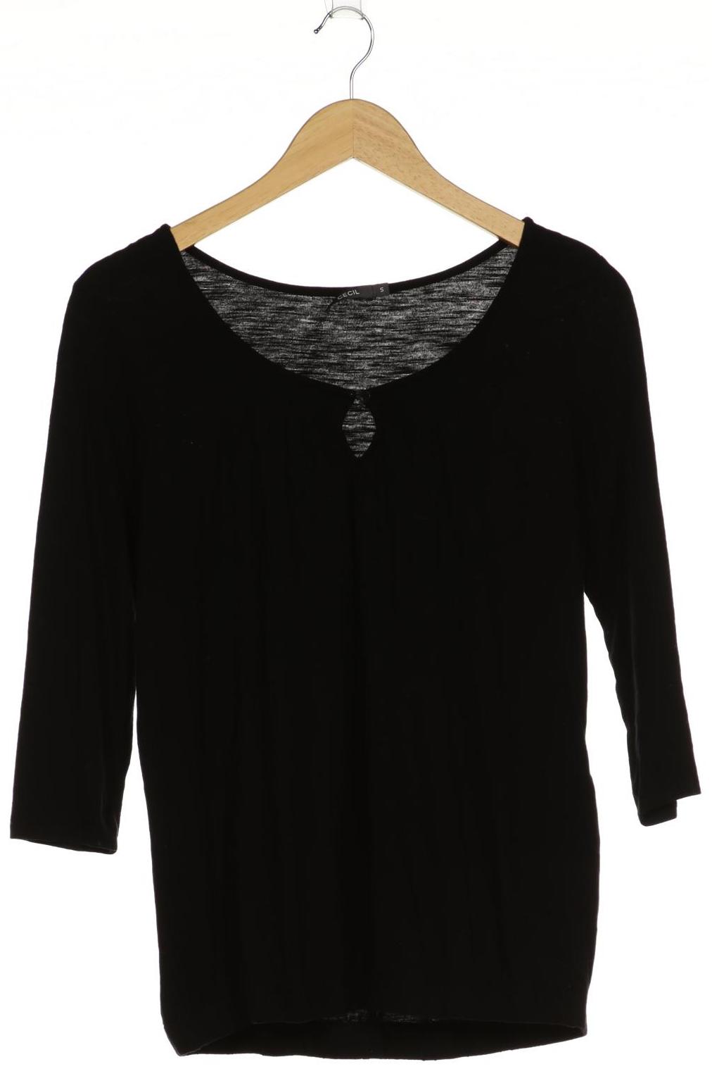 

Cecil Damen Langarmshirt, schwarz, Gr. 36