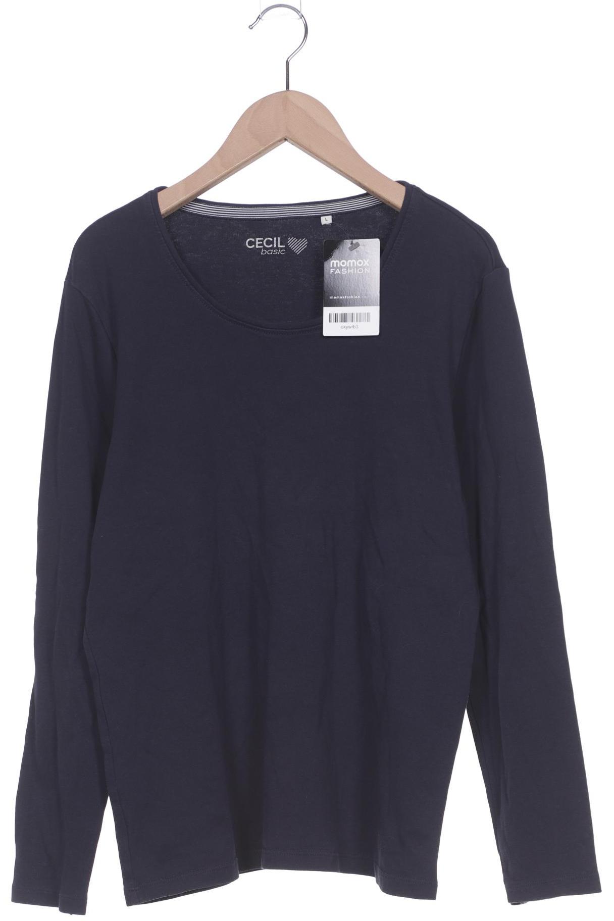 

Cecil Damen Langarmshirt, marineblau, Gr. 42