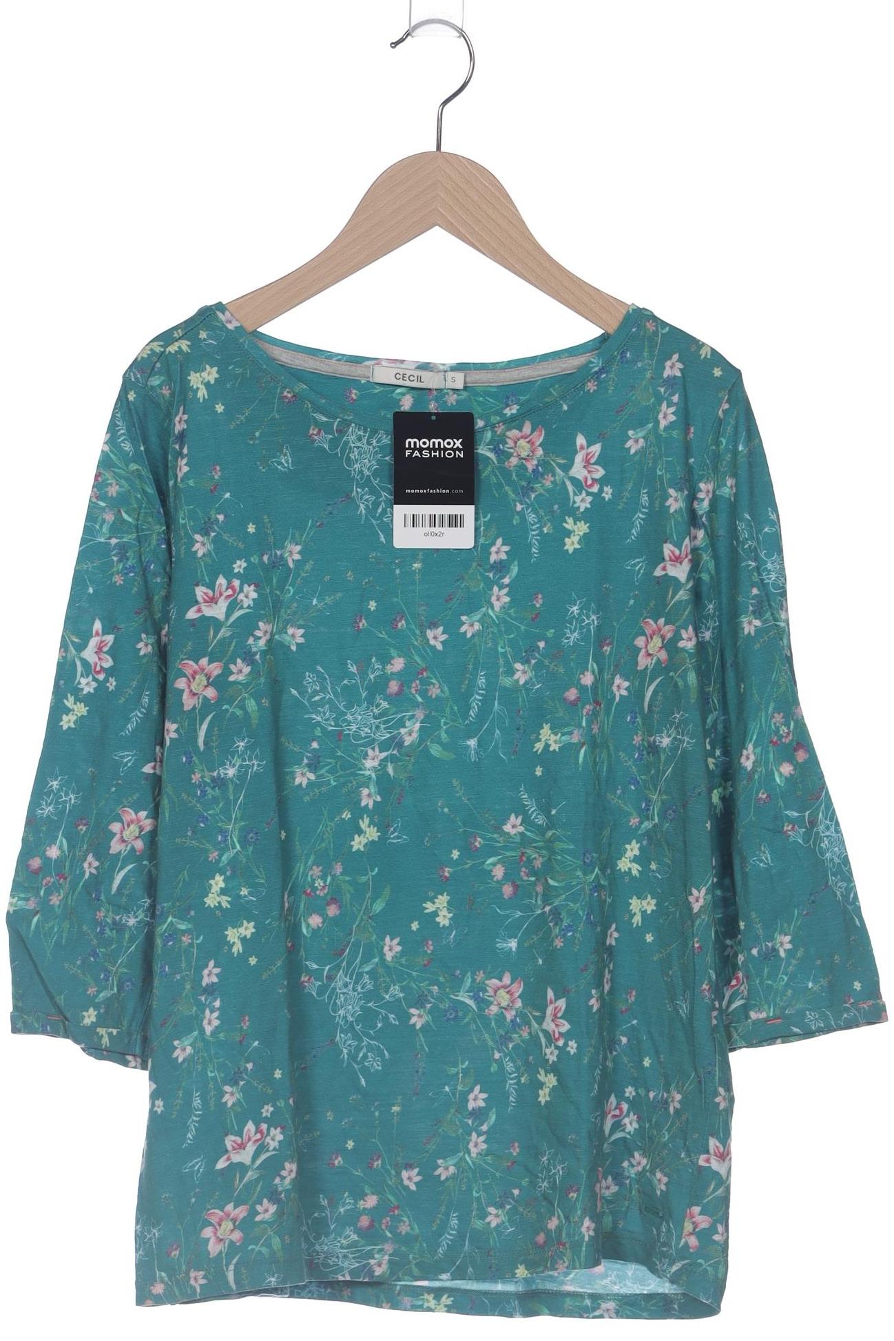 

Cecil Damen Langarmshirt, türkis, Gr. 36