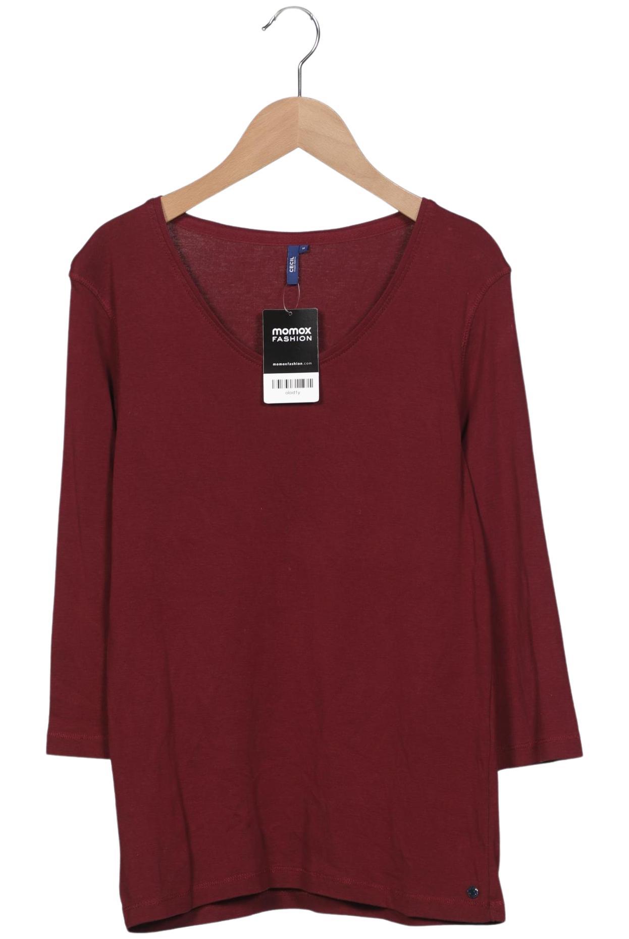 

Cecil Damen Langarmshirt, bordeaux, Gr. 38