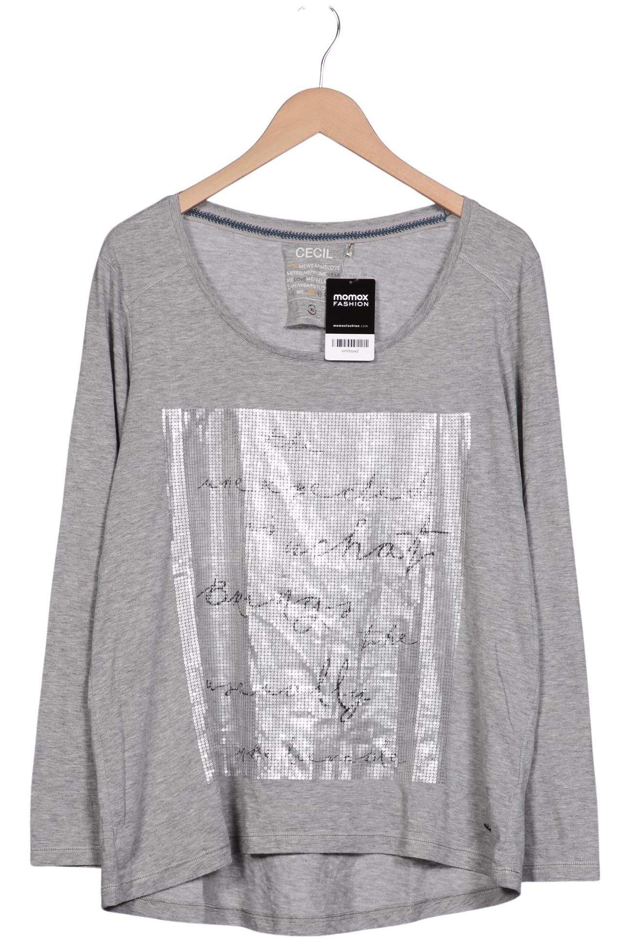 

Cecil Damen Langarmshirt, grau, Gr. 44