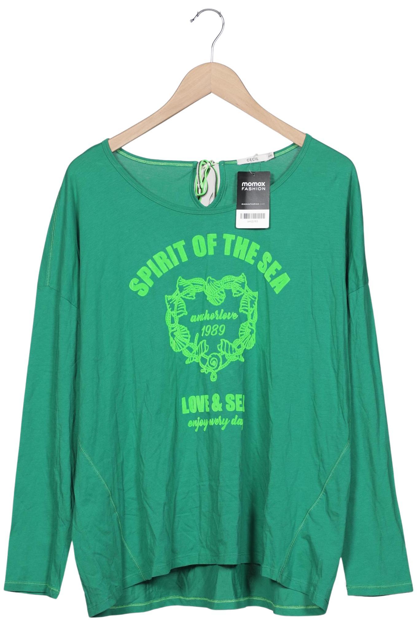 

Cecil Damen Langarmshirt, grün, Gr. 46