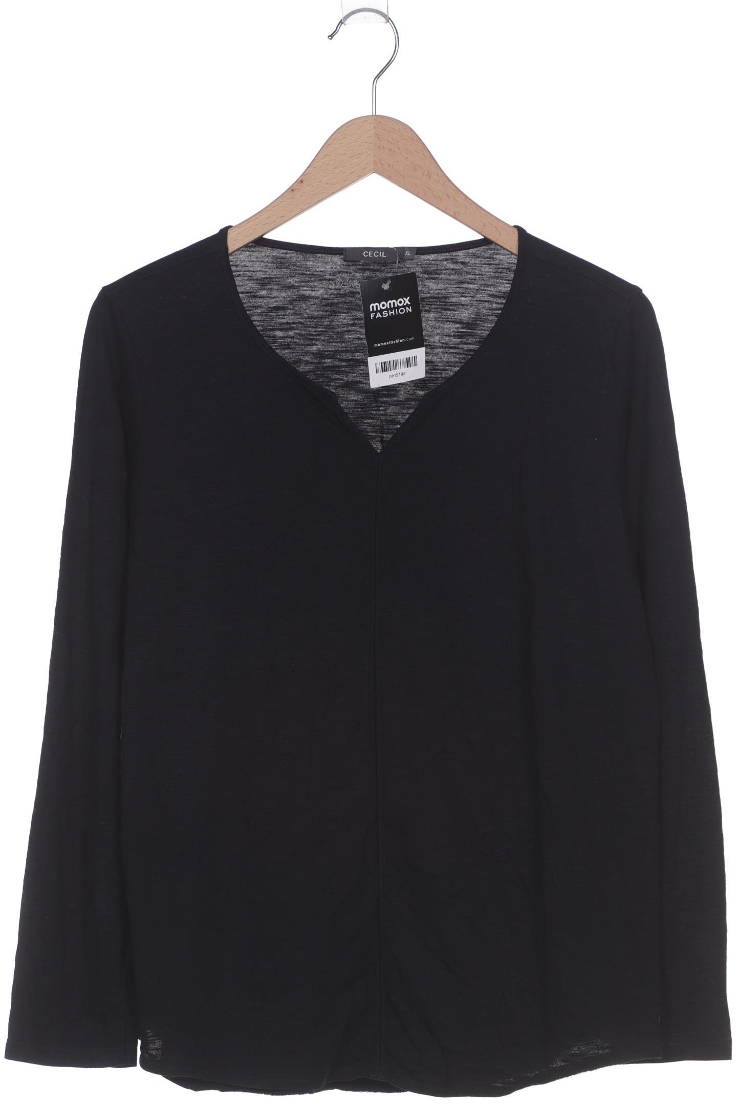 

Cecil Damen Langarmshirt, schwarz, Gr. 44