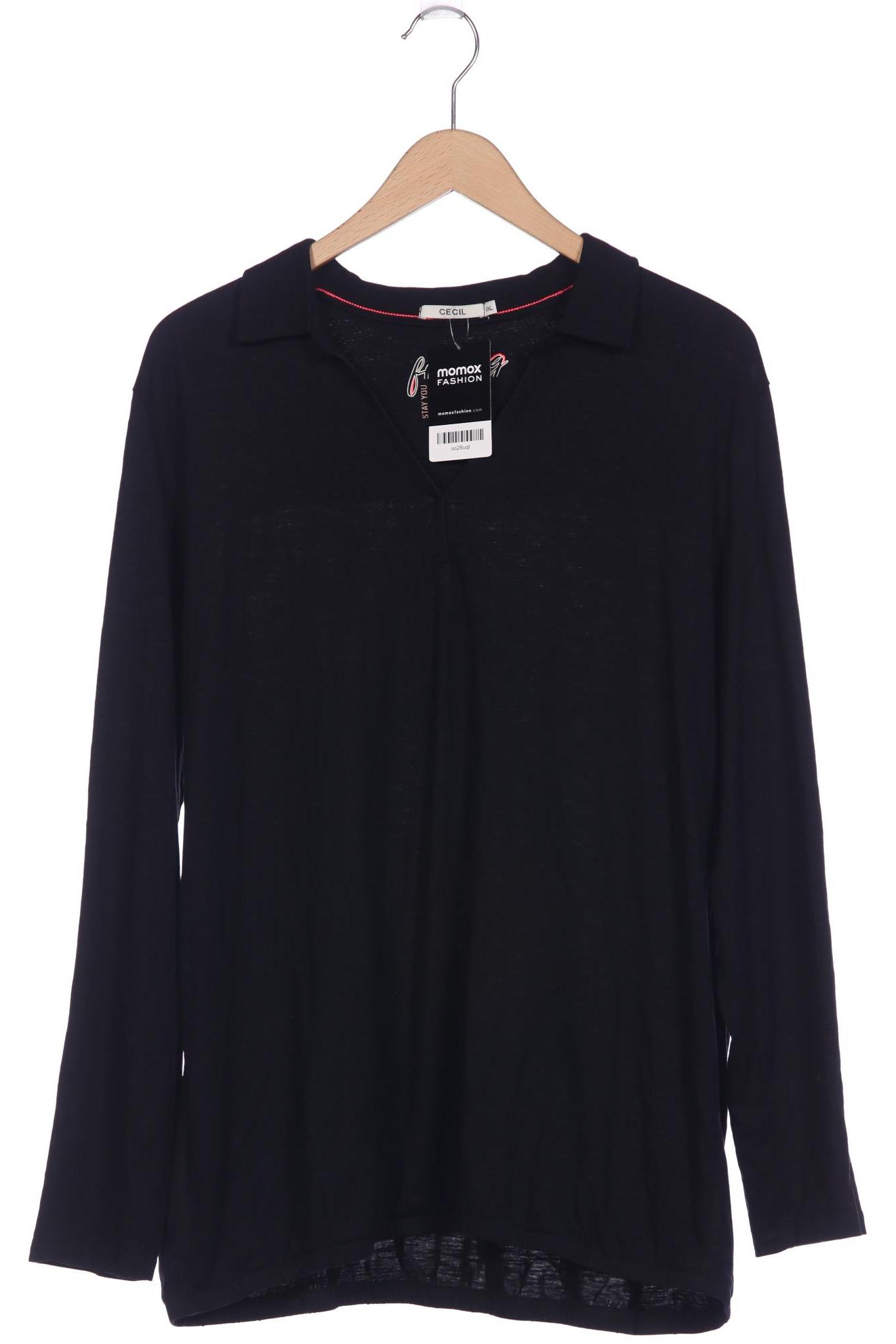 

Cecil Damen Langarmshirt, schwarz, Gr. 46
