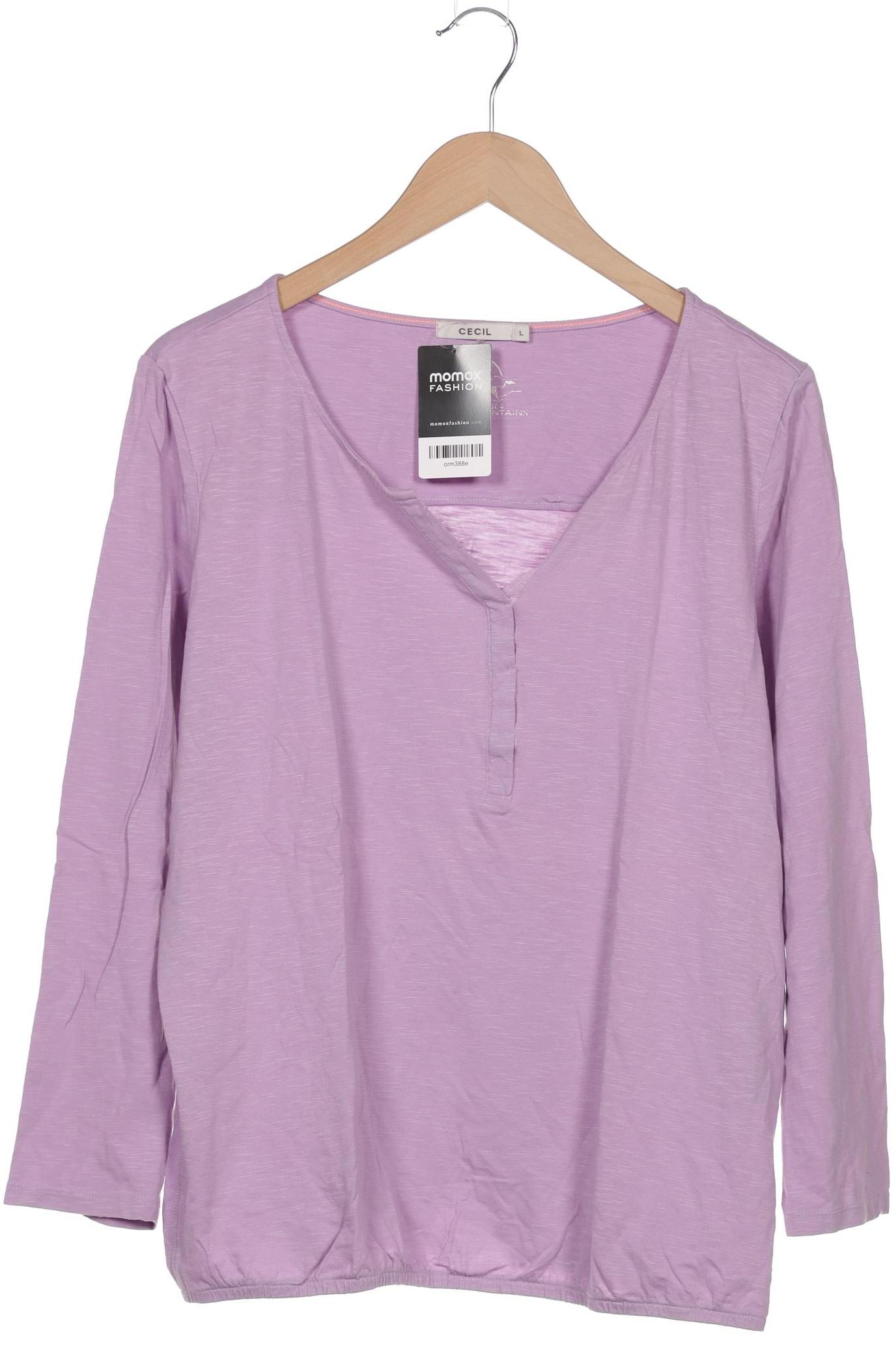 

Cecil Damen Langarmshirt, flieder, Gr. 42
