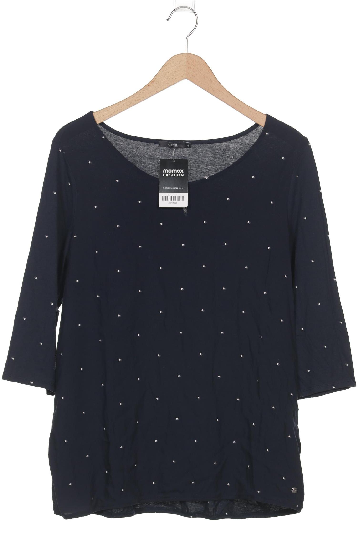 

Cecil Damen Langarmshirt, marineblau, Gr. 44