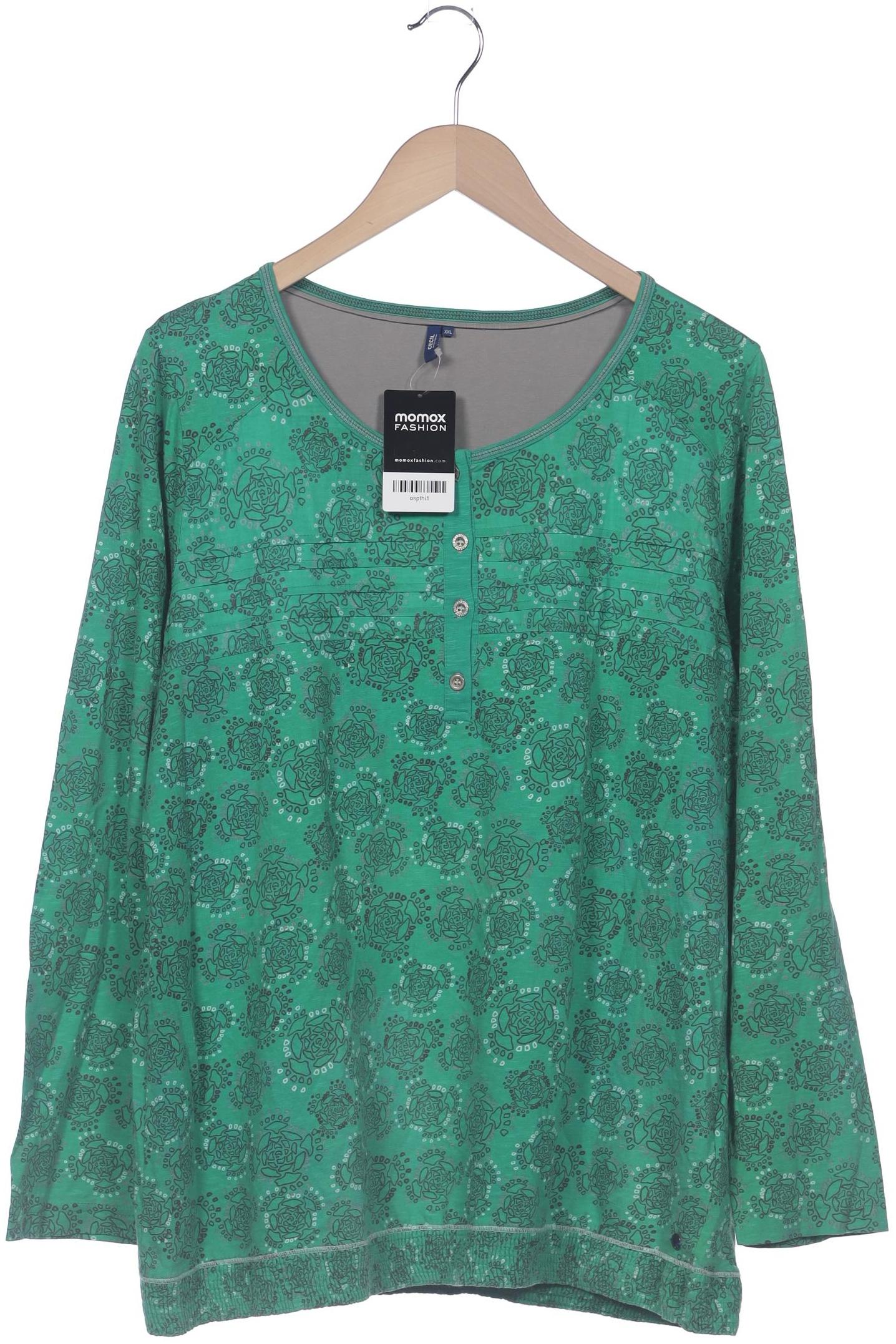 

Cecil Damen Langarmshirt, grün, Gr. 46