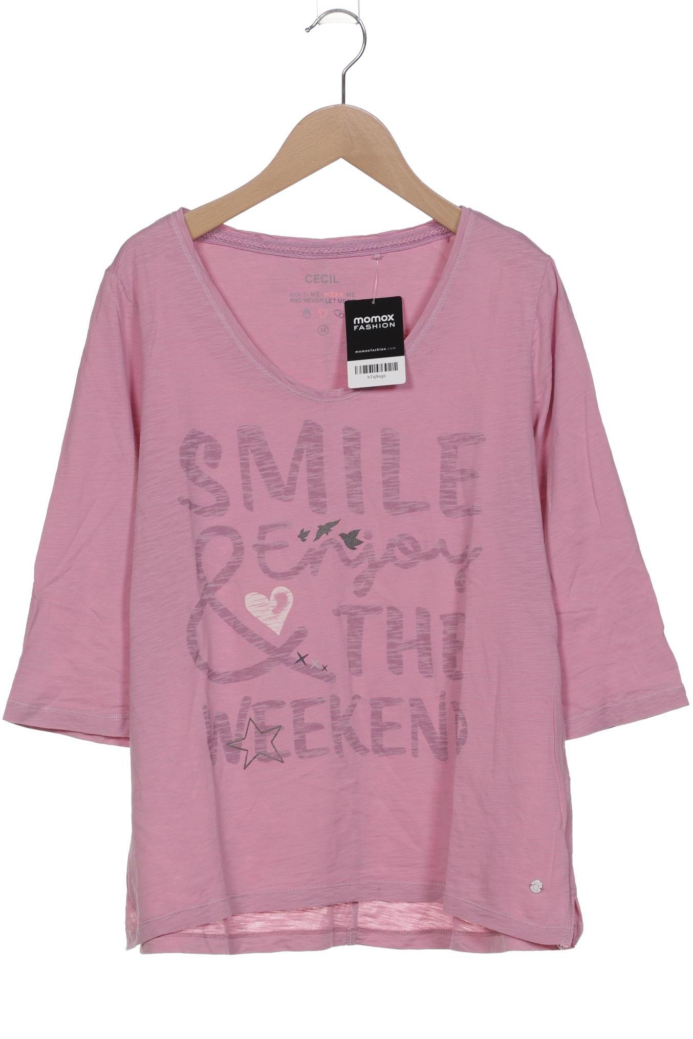 

Cecil Damen Langarmshirt, pink, Gr. 38