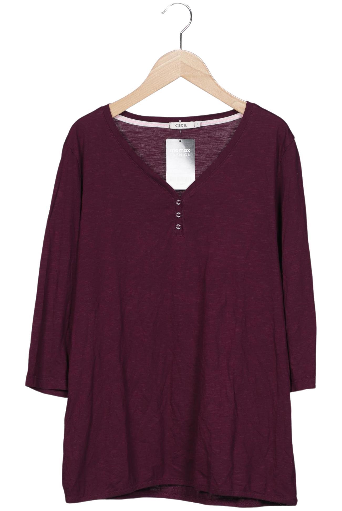 

Cecil Damen Langarmshirt, bordeaux, Gr. 42
