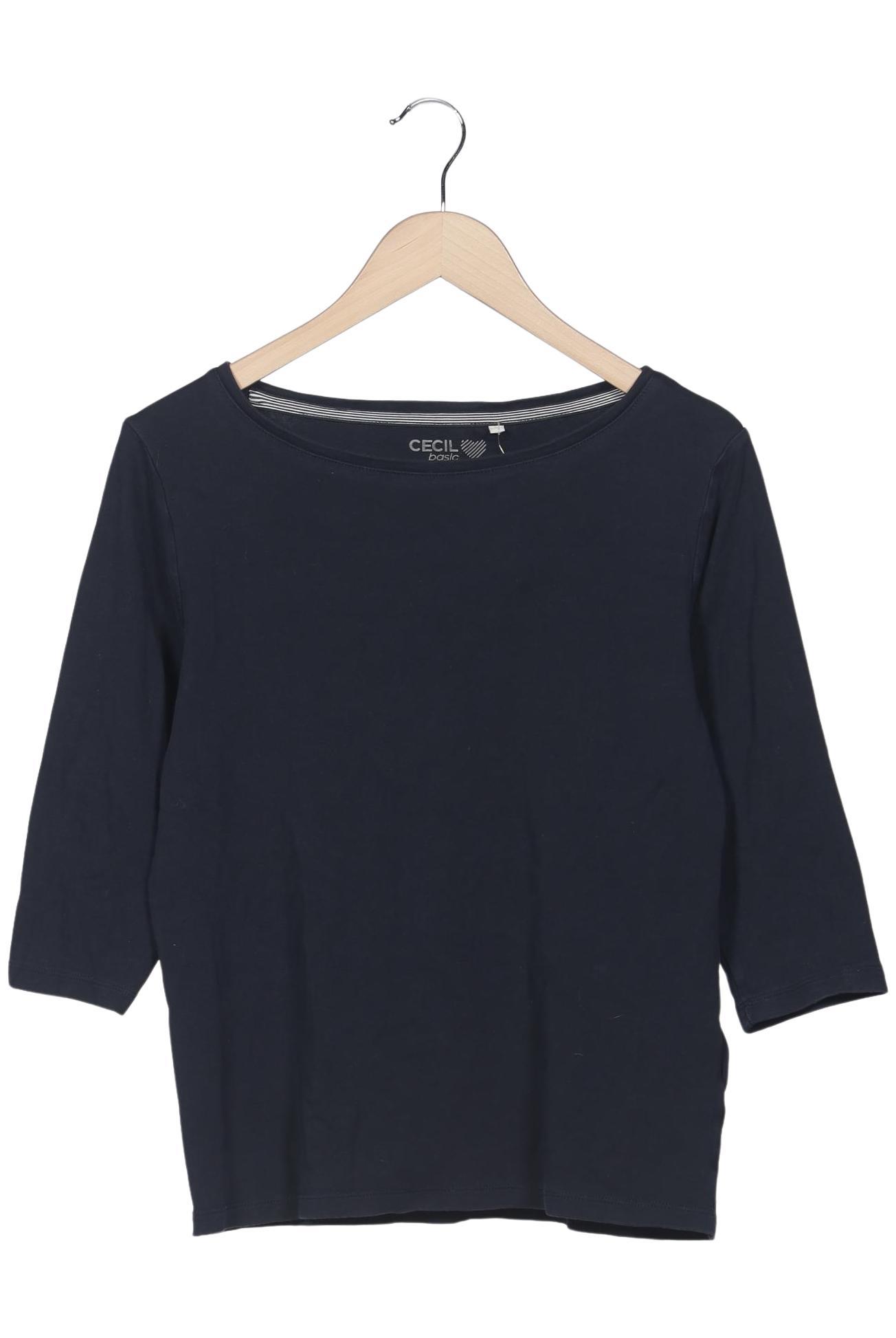 

Cecil Damen Langarmshirt, marineblau, Gr. 42