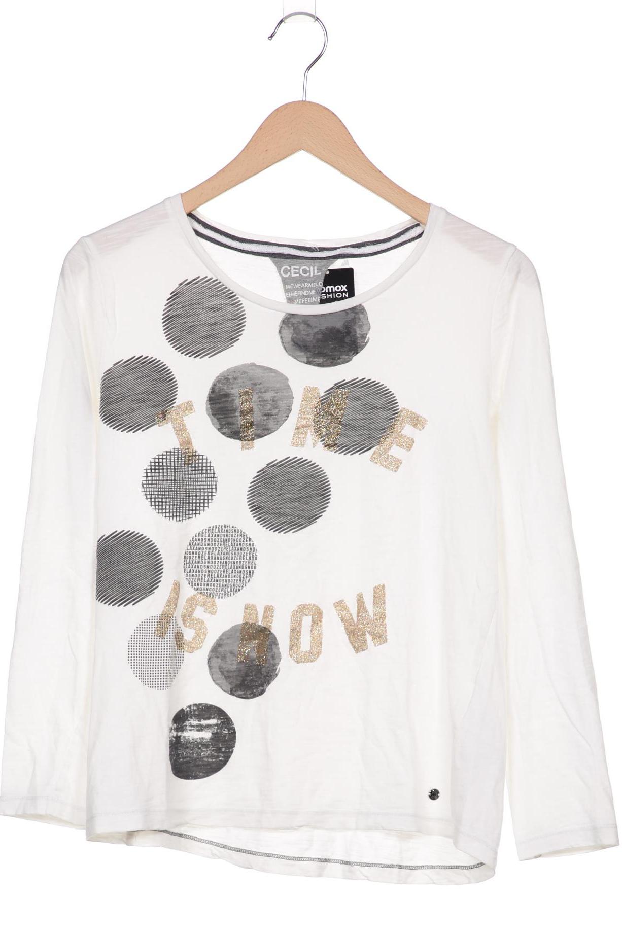 

Cecil Damen Langarmshirt, weiß, Gr. 38