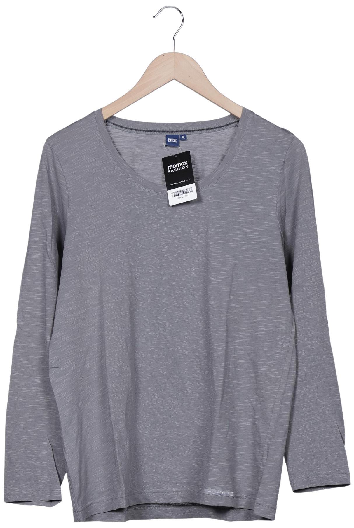 

Cecil Damen Langarmshirt, grau, Gr. 44
