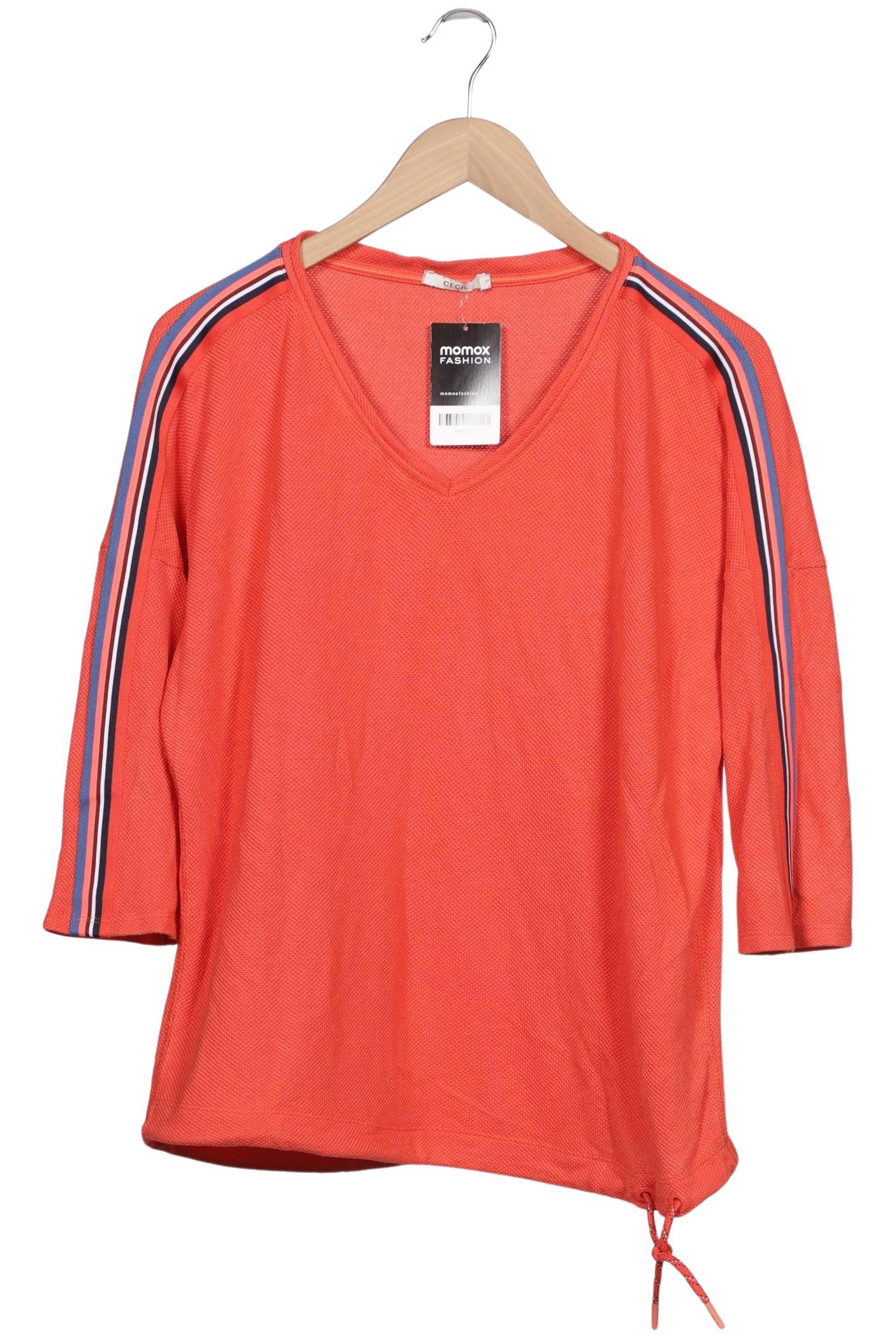 

Cecil Damen Langarmshirt, orange, Gr. 42