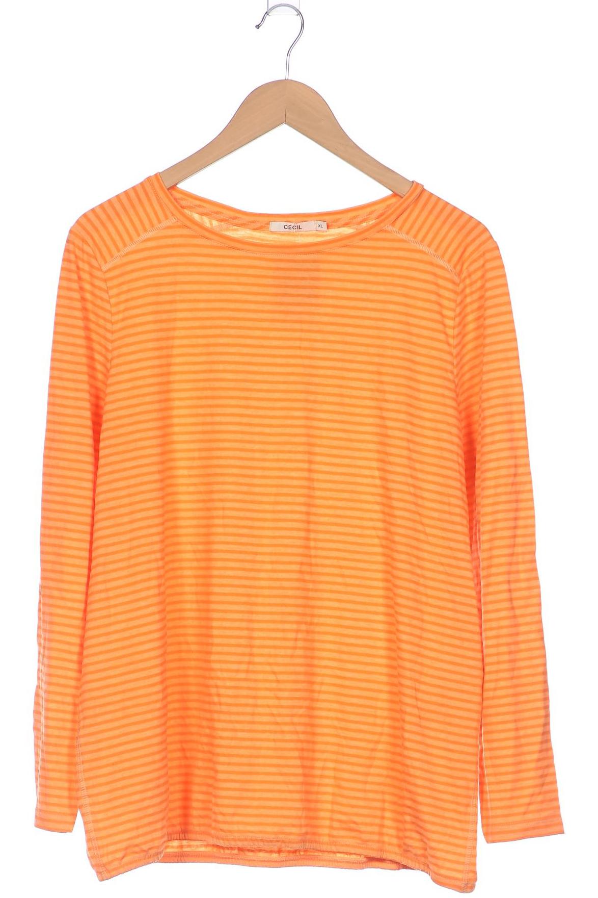 

Cecil Damen Langarmshirt, orange, Gr. 44