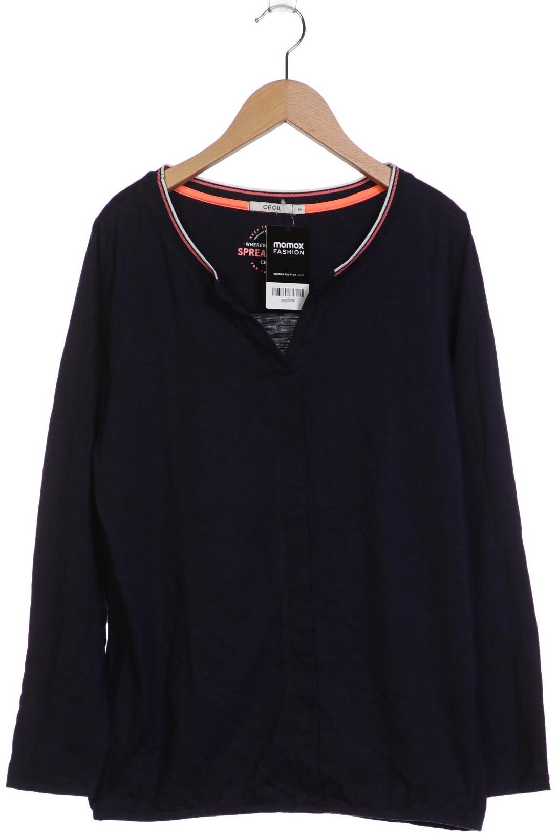 

Cecil Damen Langarmshirt, marineblau, Gr. 38