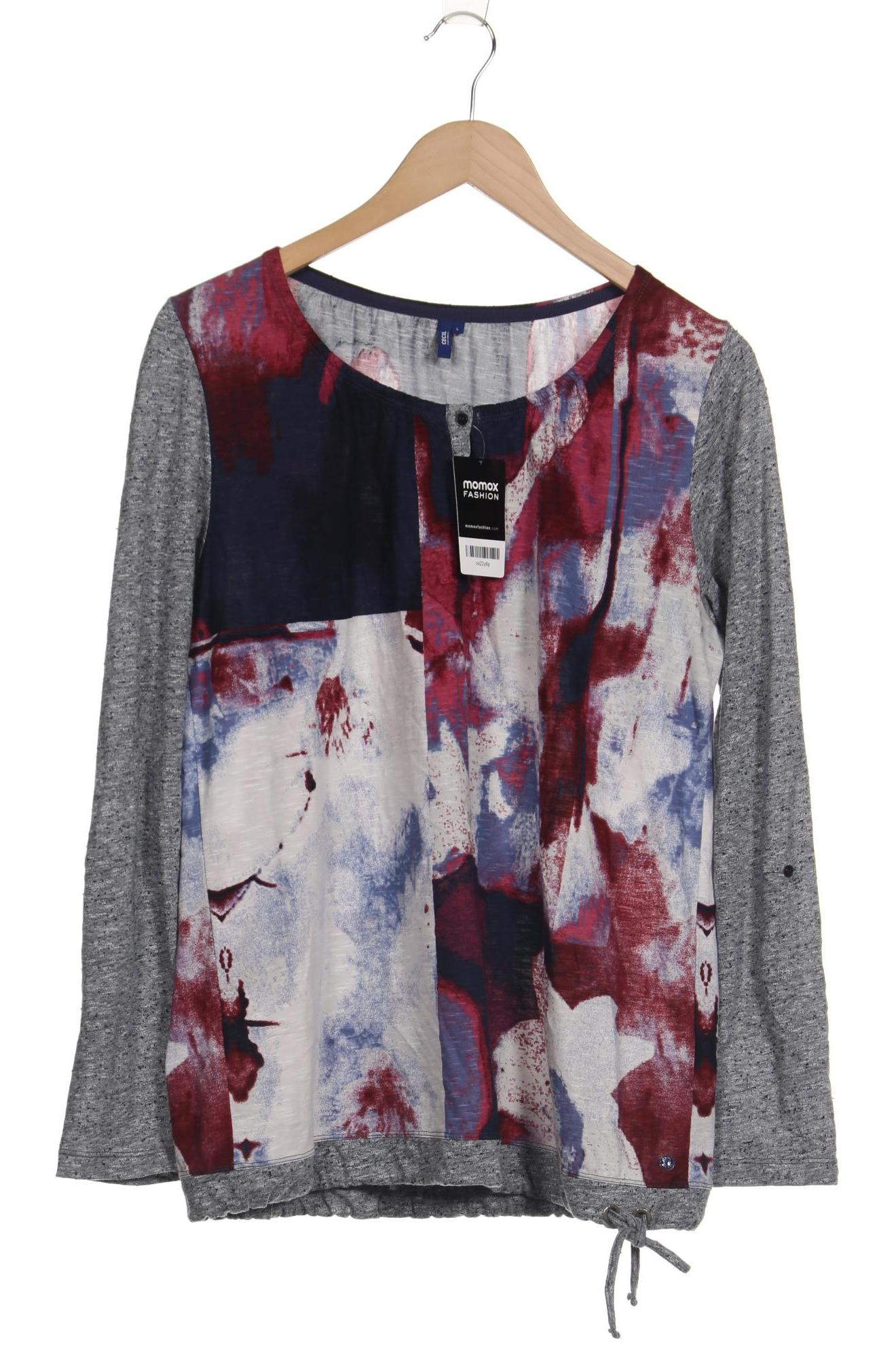 

Cecil Damen Langarmshirt, grau, Gr. 42