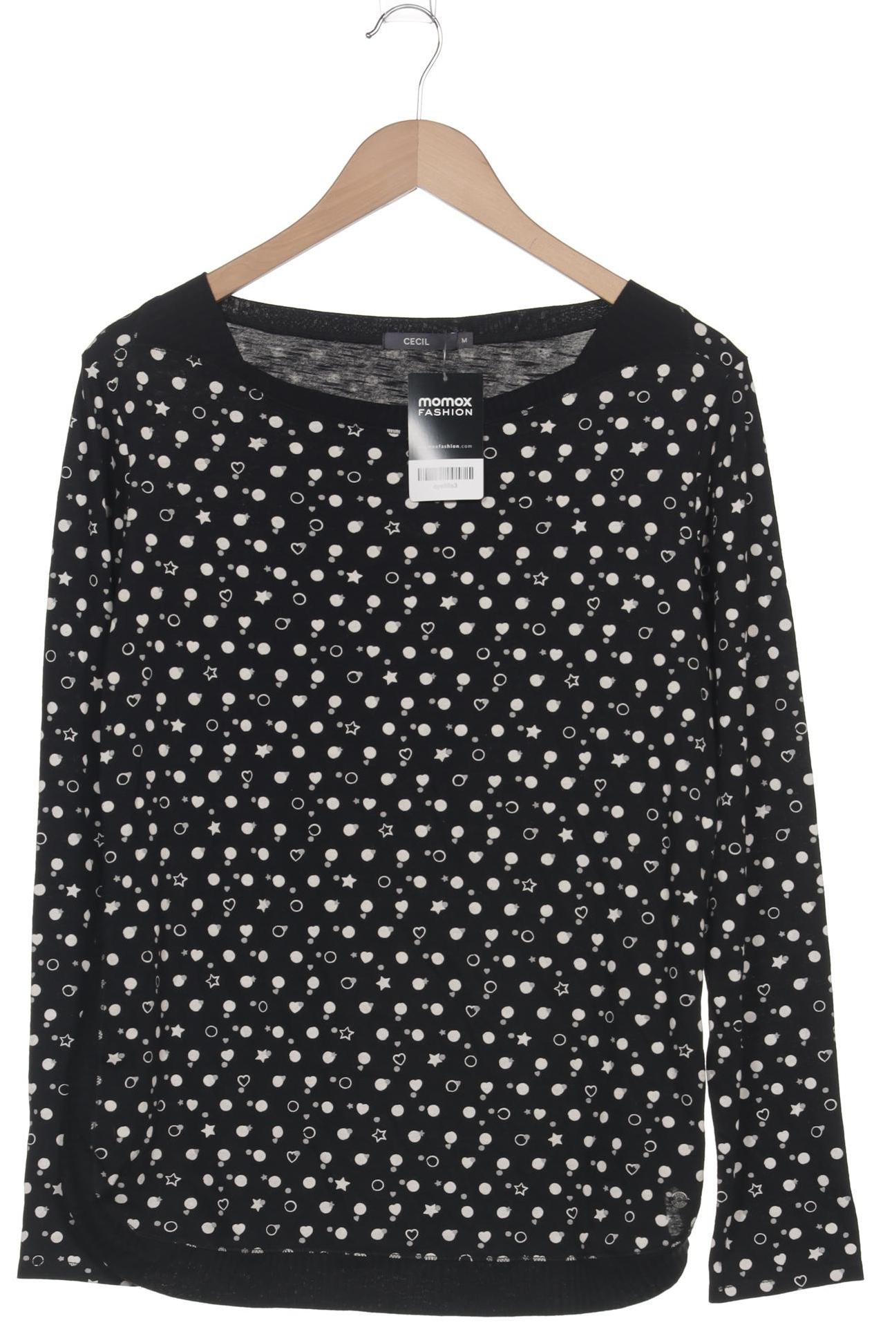 

Cecil Damen Langarmshirt, schwarz, Gr. 38