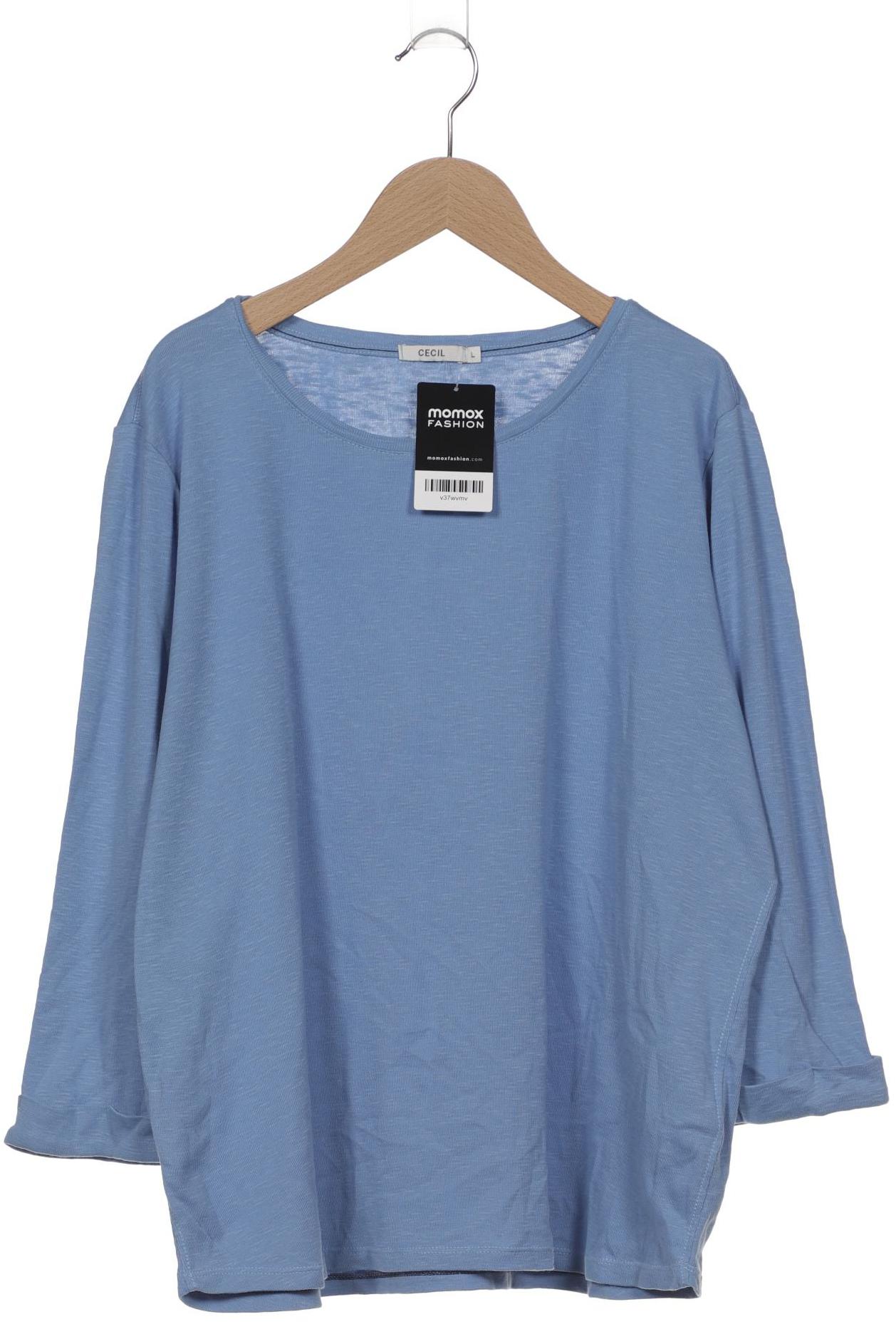 

Cecil Damen Langarmshirt, blau, Gr. 42