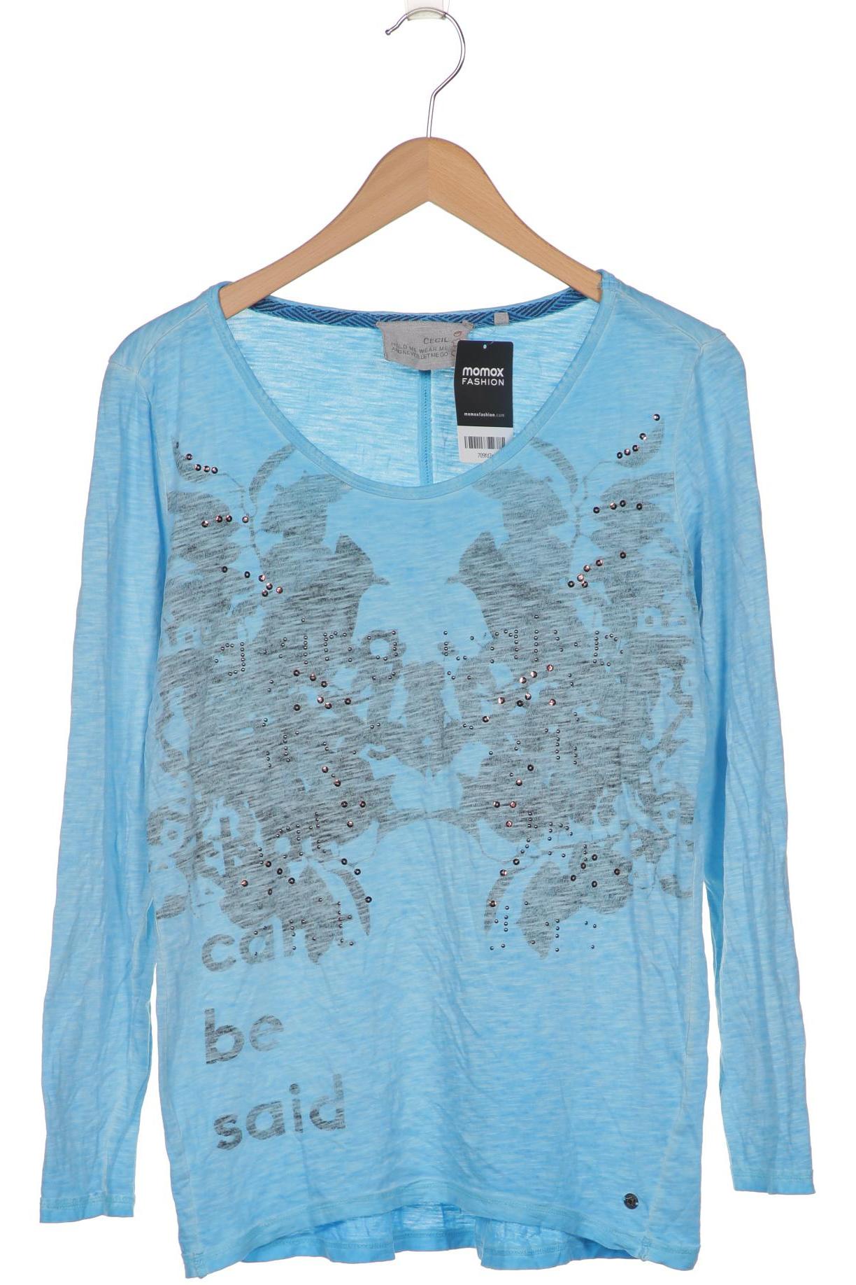 

Cecil Damen Langarmshirt, hellblau, Gr. 36