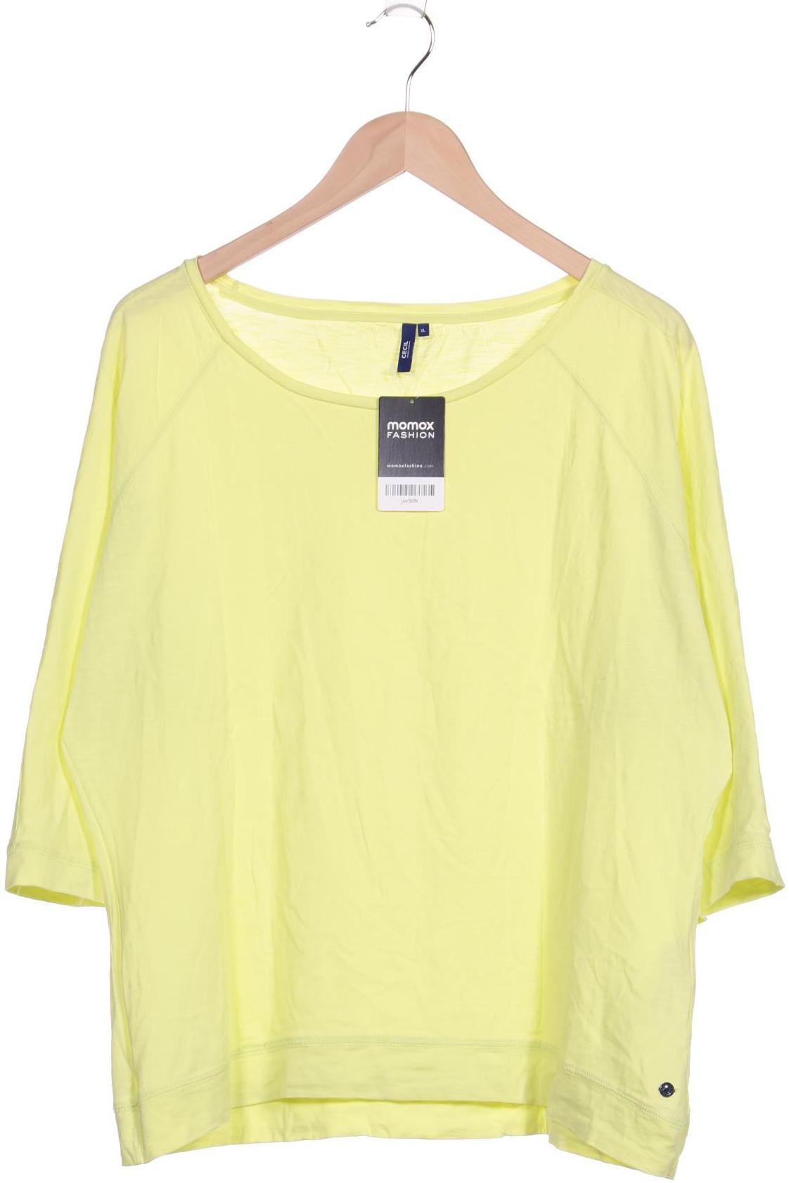 

Cecil Damen Langarmshirt, gelb, Gr. 44