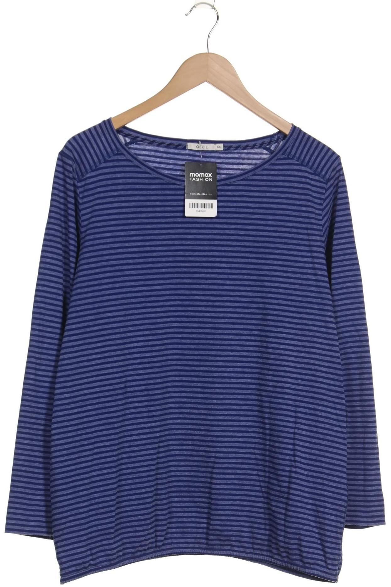 

Cecil Damen Langarmshirt, blau, Gr. 46