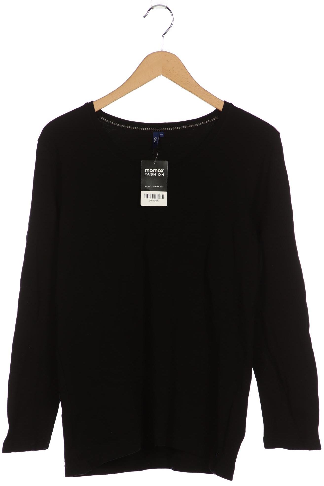 

Cecil Damen Langarmshirt, schwarz, Gr. 46