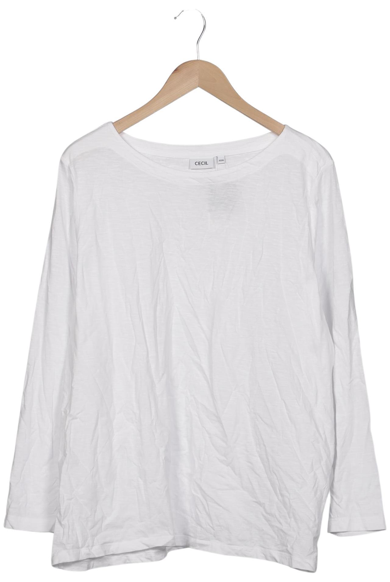 

Cecil Damen Langarmshirt, weiß, Gr. 48