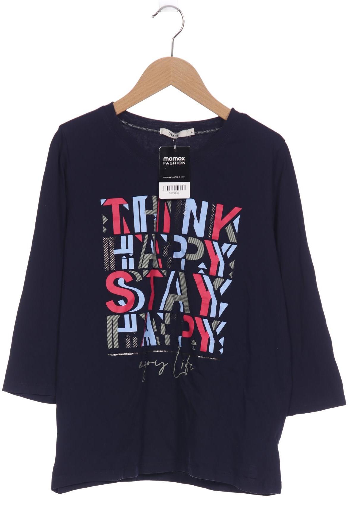 

Cecil Damen Langarmshirt, marineblau, Gr. 38