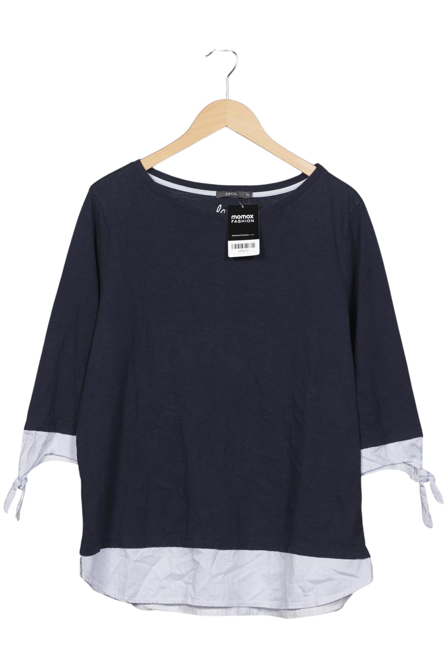 

Cecil Damen Langarmshirt, marineblau, Gr. 44