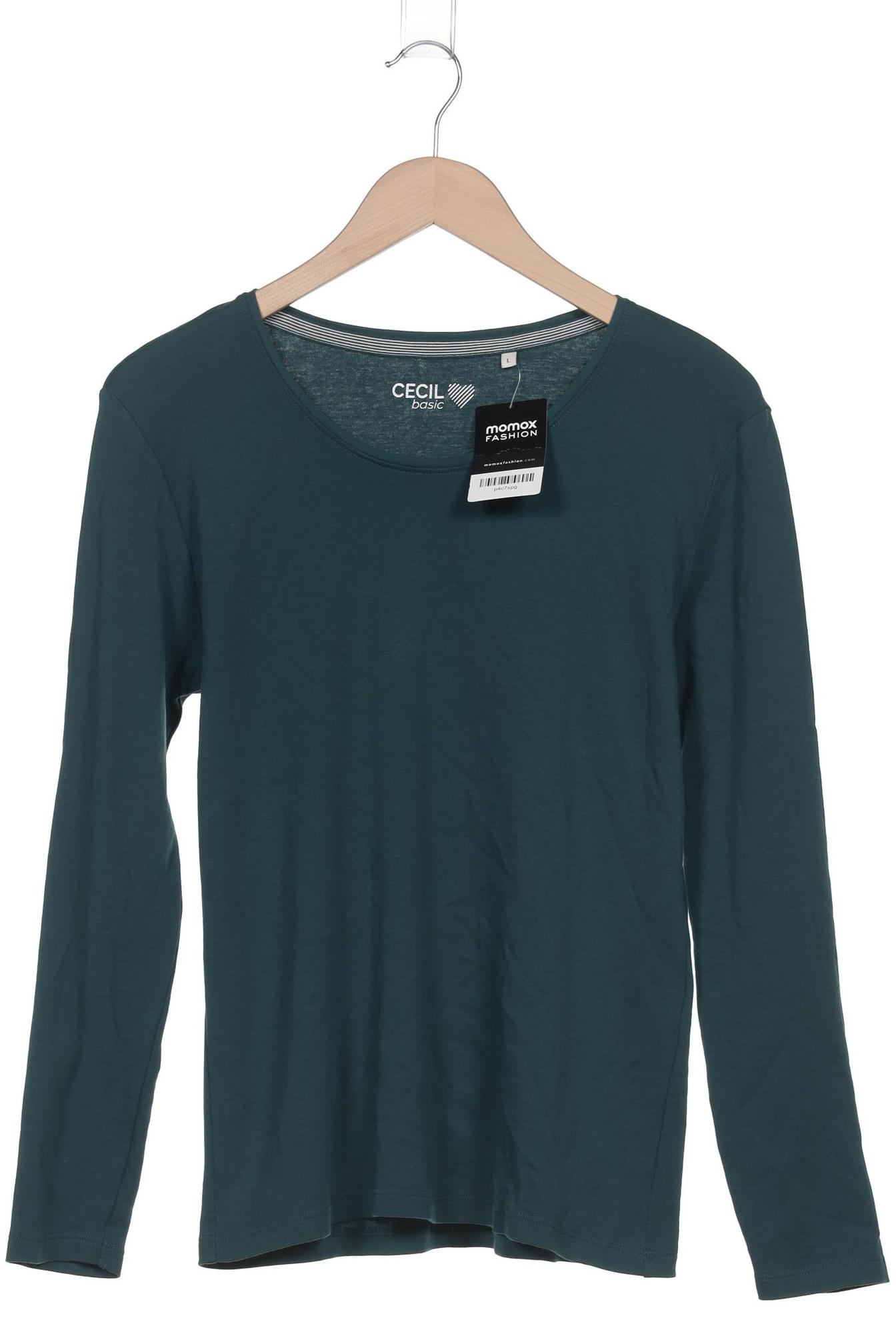 

Cecil Damen Langarmshirt, türkis, Gr. 42