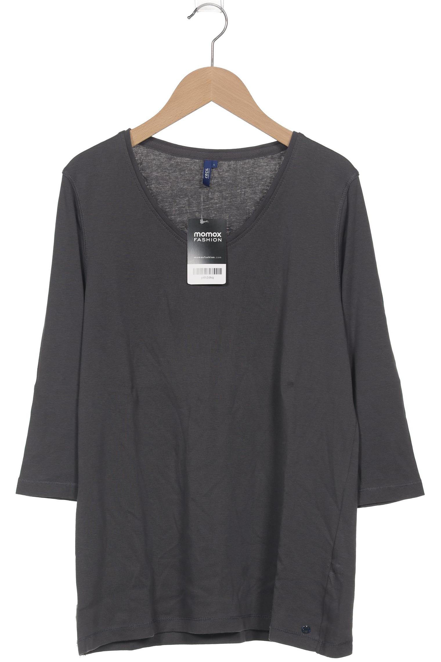 

Cecil Damen Langarmshirt, grau, Gr. 42