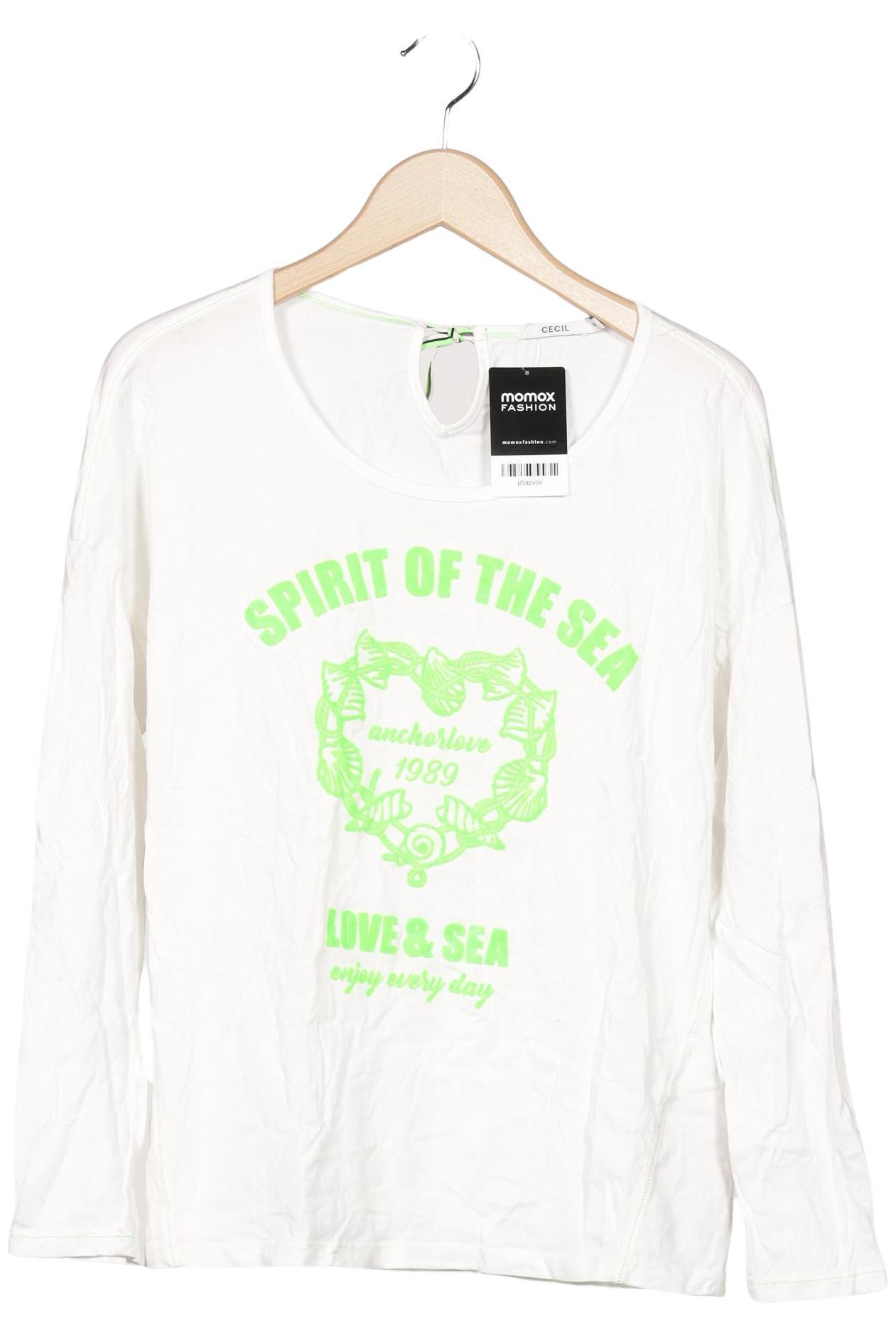 

Cecil Damen Langarmshirt, weiß, Gr. 38