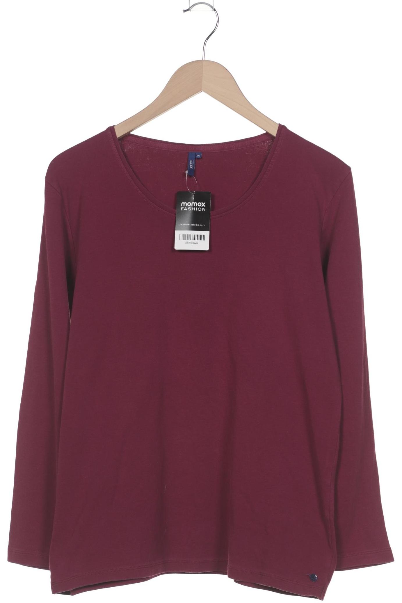

Cecil Damen Langarmshirt, bordeaux, Gr. 46