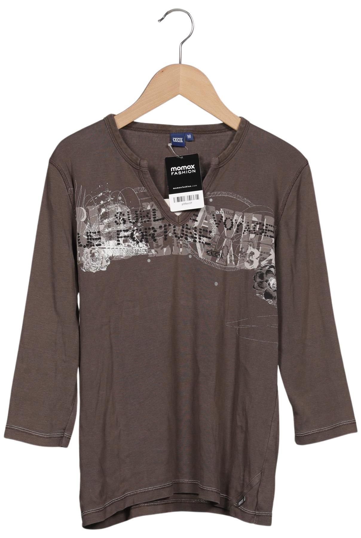 

Cecil Damen Langarmshirt, braun, Gr. 38