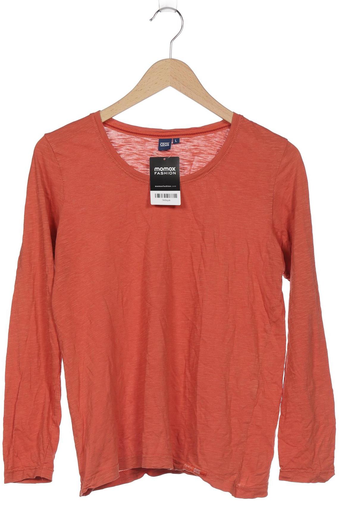 

CECIL Damen Langarmshirt, orange