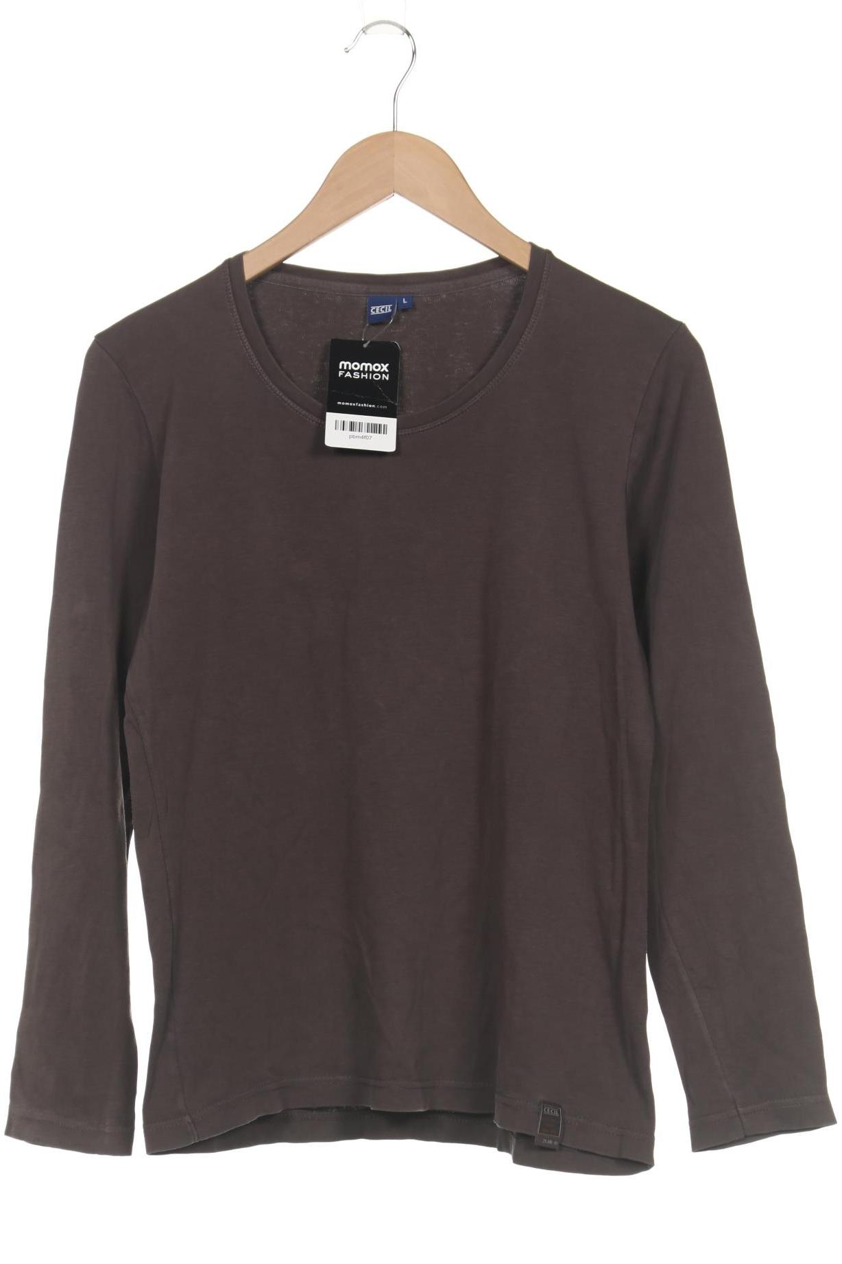 

Cecil Damen Langarmshirt, braun, Gr. 42