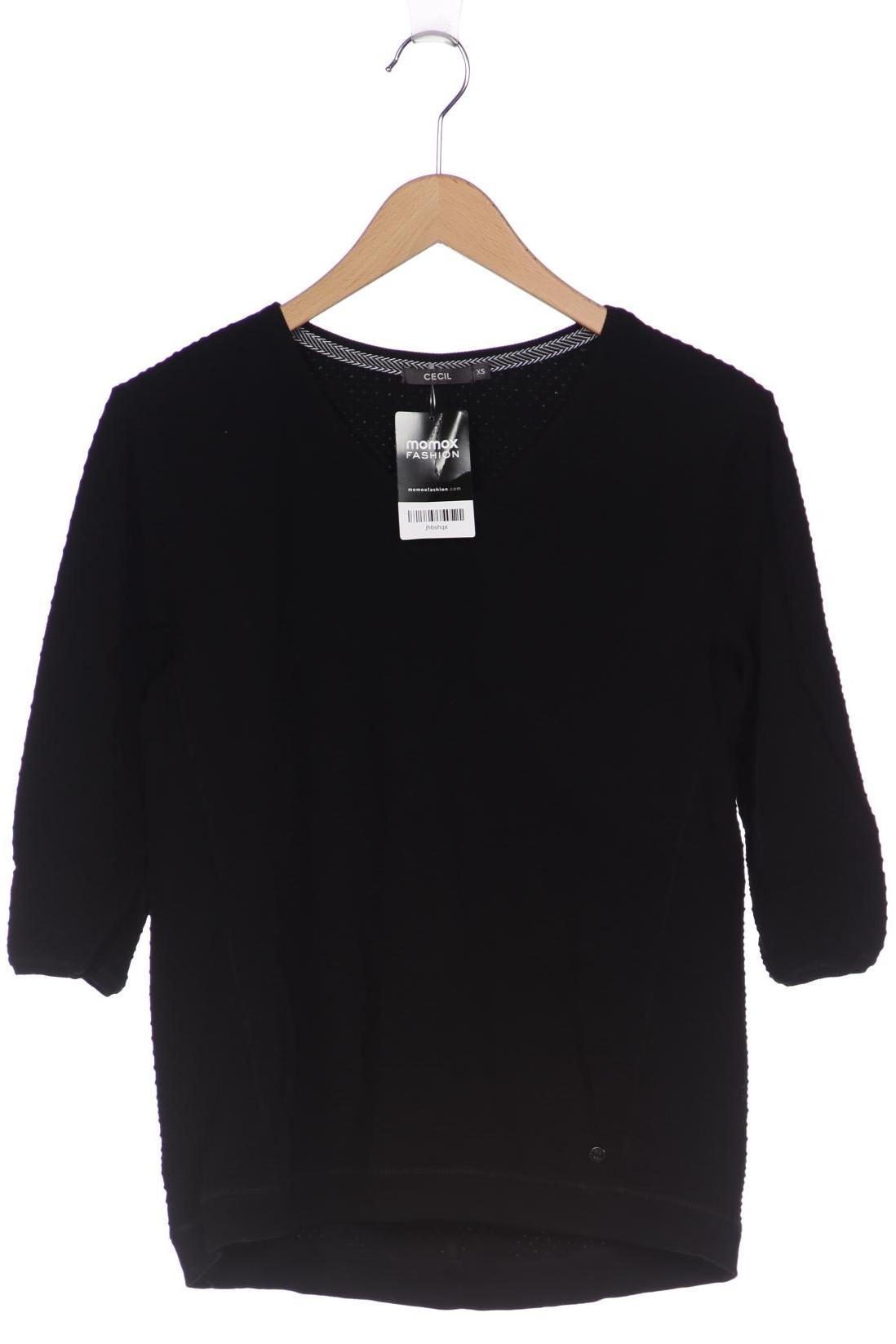 

Cecil Damen Langarmshirt, schwarz, Gr. 34