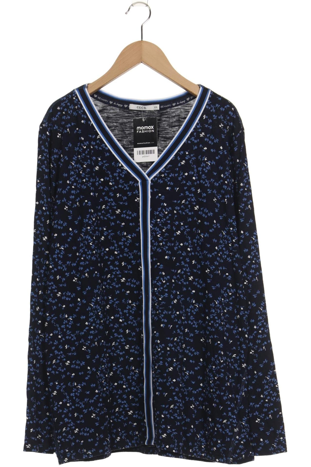 

Cecil Damen Langarmshirt, marineblau, Gr. 46
