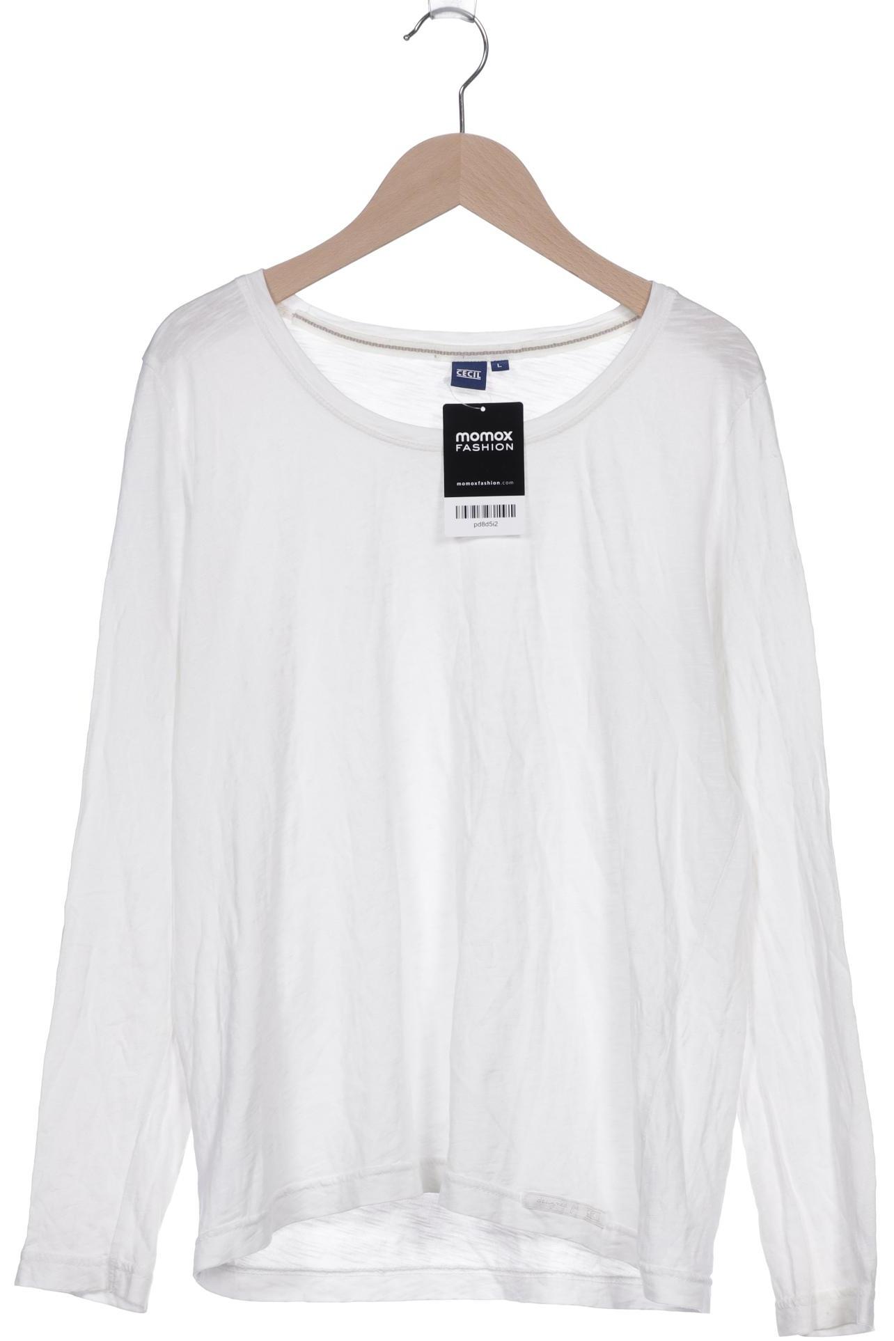 

CECIL Damen Langarmshirt, weiß