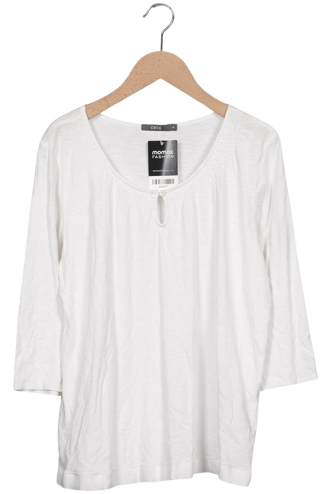 

Cecil Damen Langarmshirt, weiß, Gr. 38