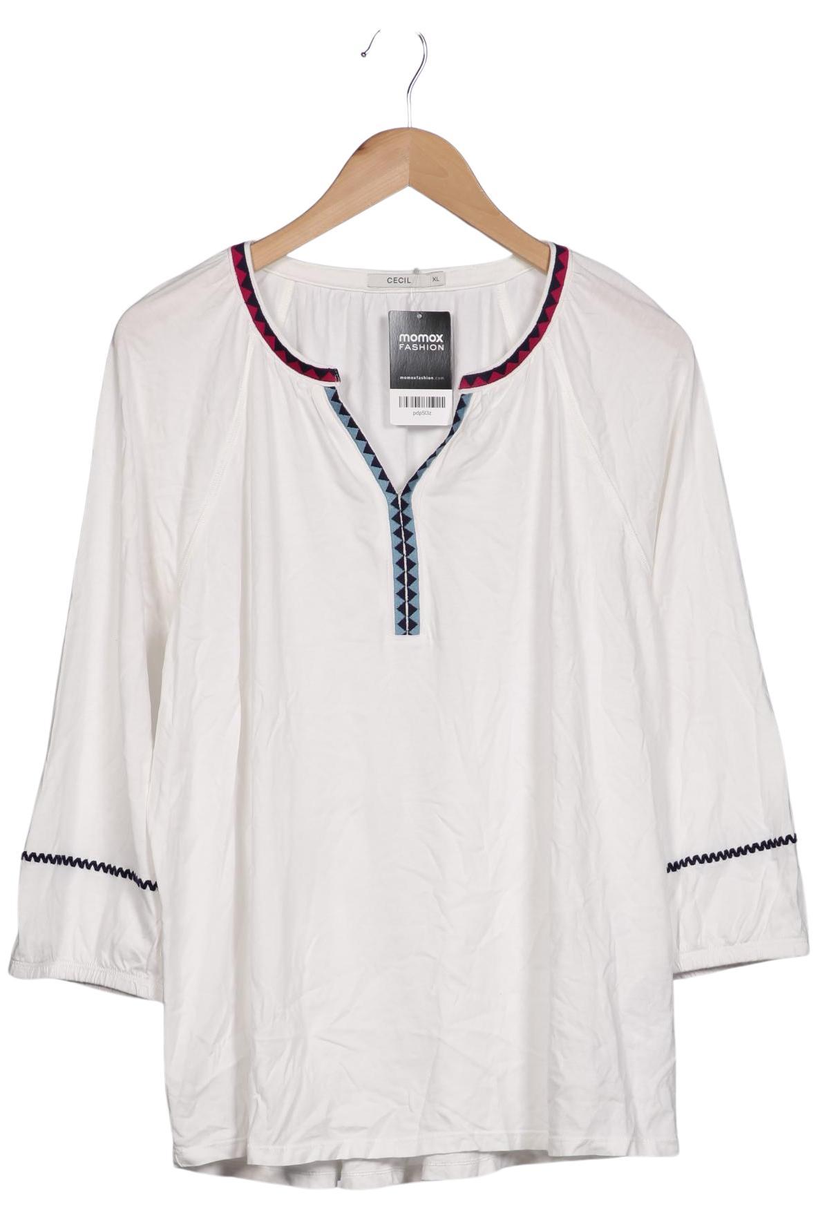 

Cecil Damen Langarmshirt, weiß, Gr. 44