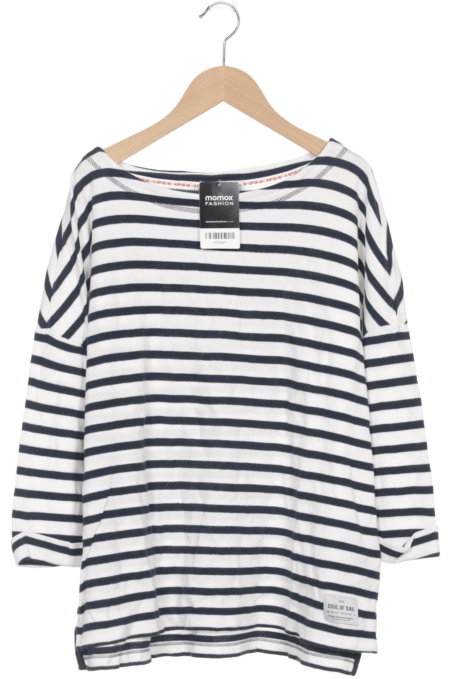 

Cecil Damen Langarmshirt, weiß, Gr. 38