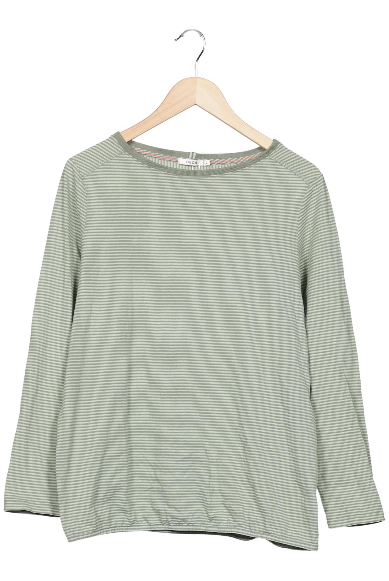 

Cecil Damen Langarmshirt, grün, Gr. 42