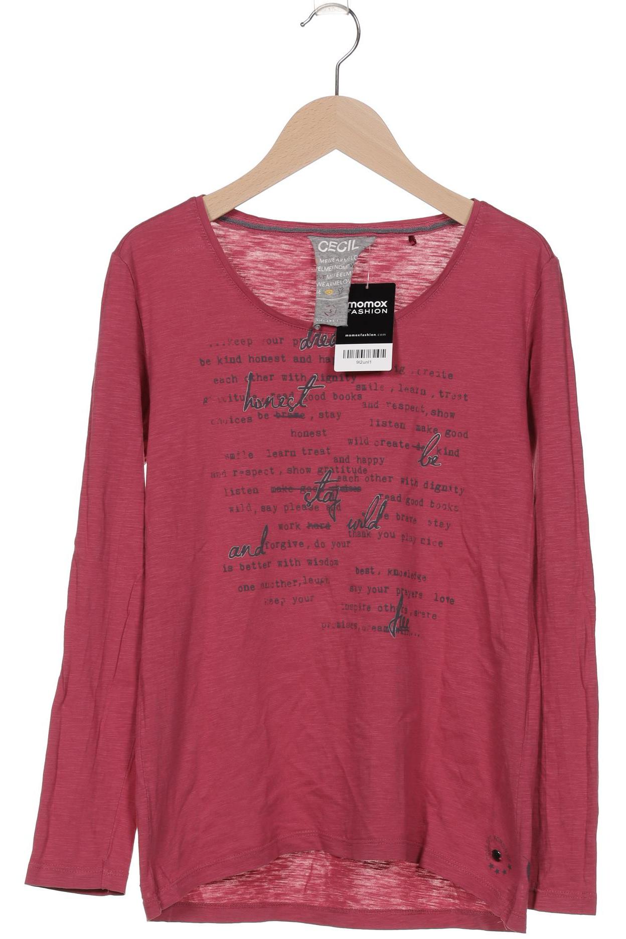 

Cecil Damen Langarmshirt, pink, Gr. 36