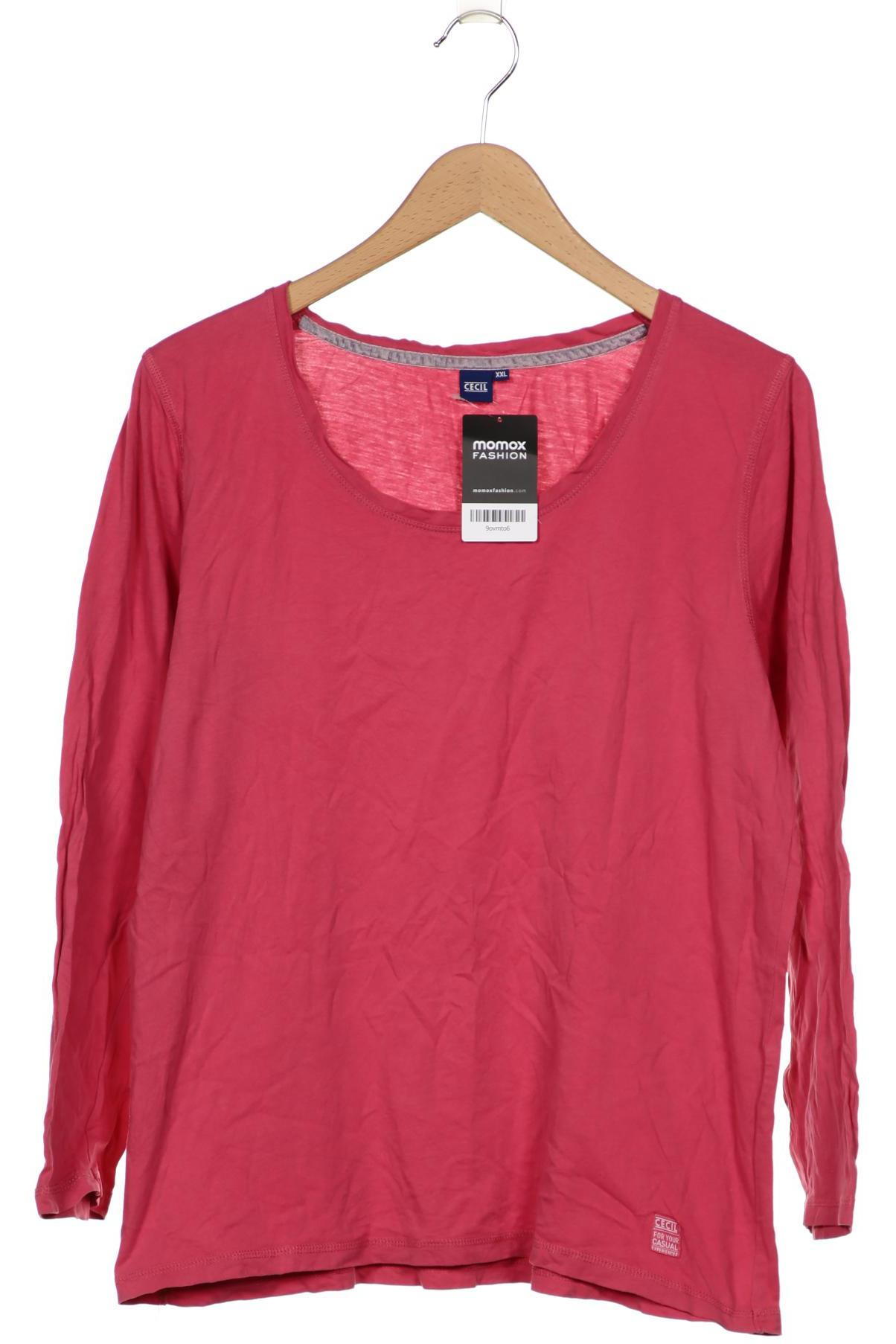 

Cecil Damen Langarmshirt, pink, Gr. 46