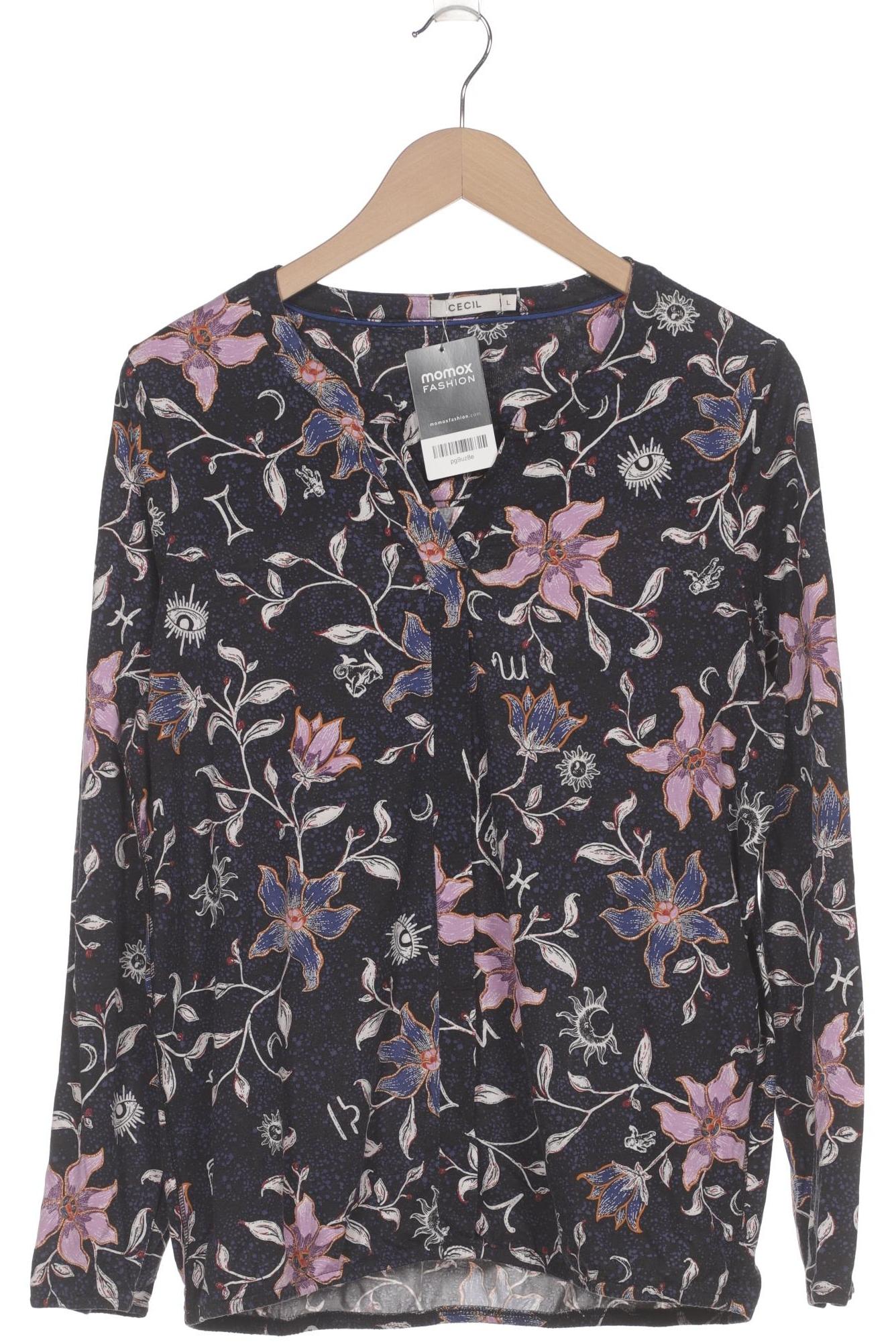 

Cecil Damen Langarmshirt, marineblau, Gr. 42